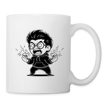 Gamer Anger Controller Zerbrochene Wut - Tasse - Weiß - Rechts