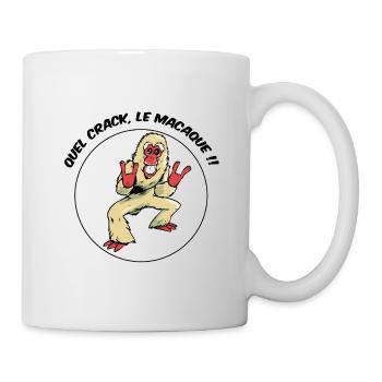 Quel crack, le macaque ! - Mug blanc - blanc - Droite