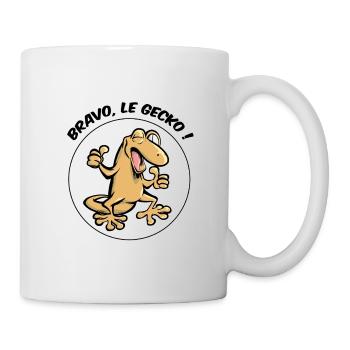 Bravo, le gecko ! - Mug blanc - blanc - Droite