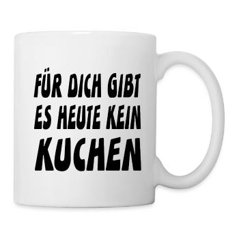 Kuchen - Tasse - Weiß - Rechts