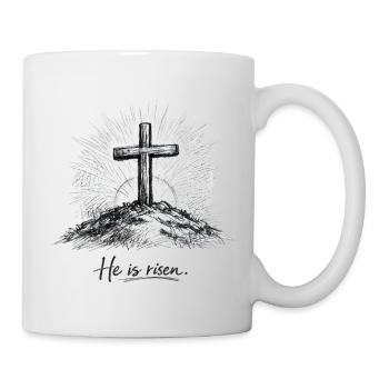 Christliches Design - Jesus Kreuz Ostern - Tasse - Weiß - Rechts