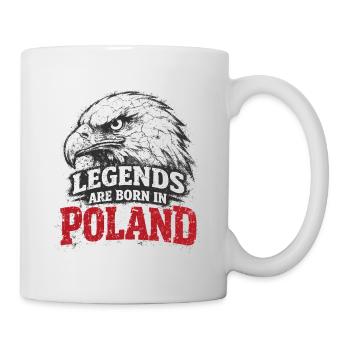Polen Legende: Weißer Adler – Stolz & Tradition - Tasse - Weiß - Rechts