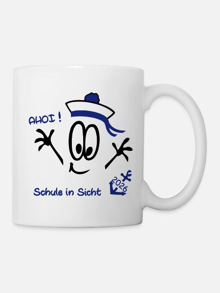 Ahoi Schulstart - Tasse - Weiß