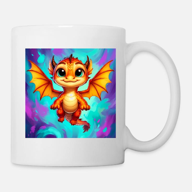 Drache - Tasse - Weiß