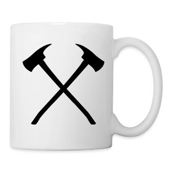 Axes croisés - Mug blanc - blanc - Droite