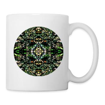 Nature Mandala : Galelets dans la rivière - Mug blanc - blanc - Droite