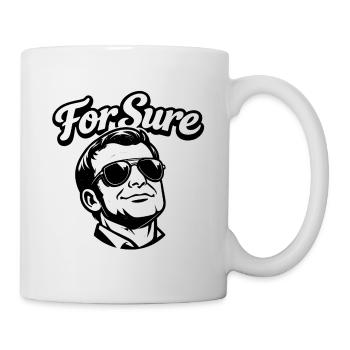 For Sure Macron - Homme Président - Mug blanc - blanc - Droite