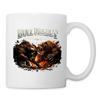 Bull Market State of Mind – Bull vs. Bear Design - Mug - white - Right