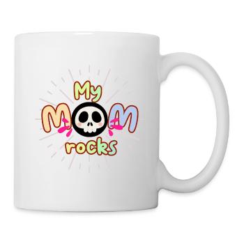 Mom Rocks Vector - Mug - white - Right