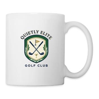 Quiet Elite Golf Club Coat of Arms - Mug - white - Right