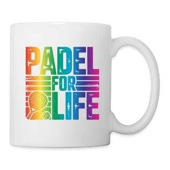 Padel for life - Tasse - Weiß - Rechts