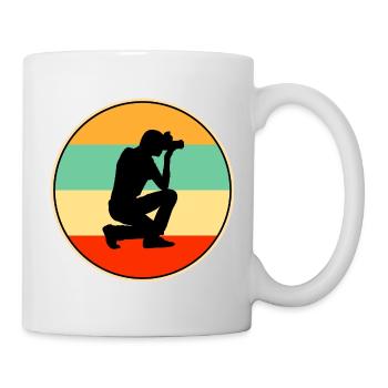 Photographe Rétro Sunset Vintage Camera Art - Mug blanc - blanc - Droite