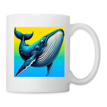 baleine - Mug blanc - blanc - Droite