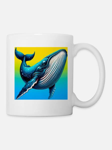 Wal - Tasse - Weiß