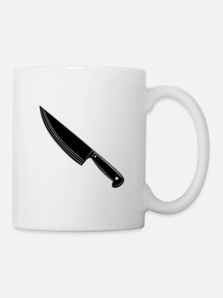 Kochmesser - Tasse - Weiß