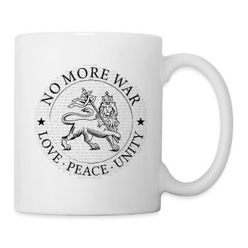 PLUS DE GUERRE – AMOUR PAIX, UNITÉ – LION - Mug blanc - blanc - Droite