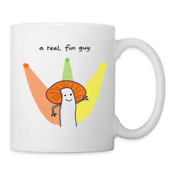 Real Fun Guy Mushroom Cartoon - Mug - white - Right