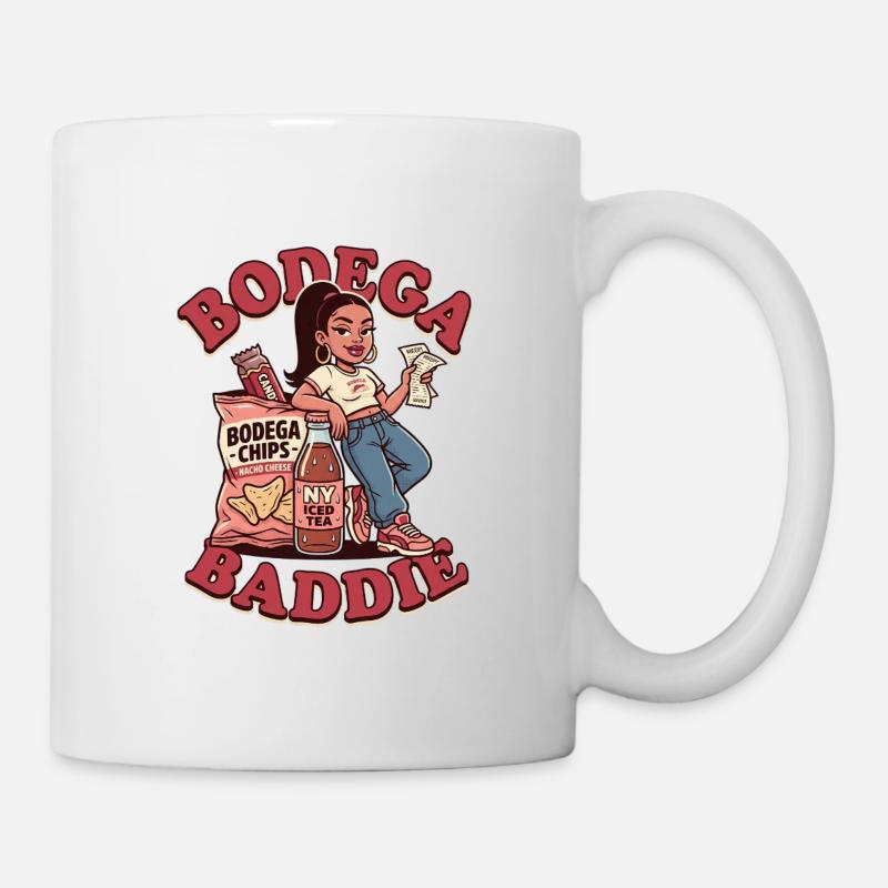 Bodega Baddie Cartoons - Mug - white