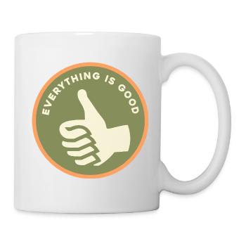 Everything Is Good Good Retro Thumbs - Mug - white - Right