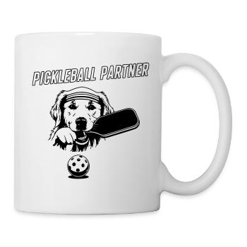 Cute Pickleball Partner Dog - Mug - white - Right
