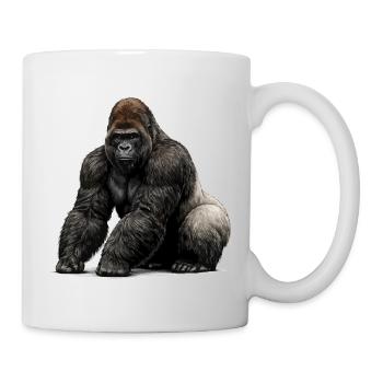 Gorilla Wildlife Tier - Tasse - Weiß - Rechts