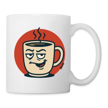 Sly Smirking Coffee Mug - Mug - white - Right