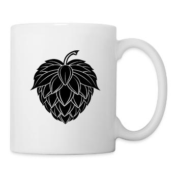 Bière houblonnée - Mug blanc - blanc - Droite