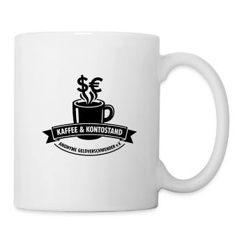 Kaffee & Kontostand Motiv - Tasse - Weiß - Rechts