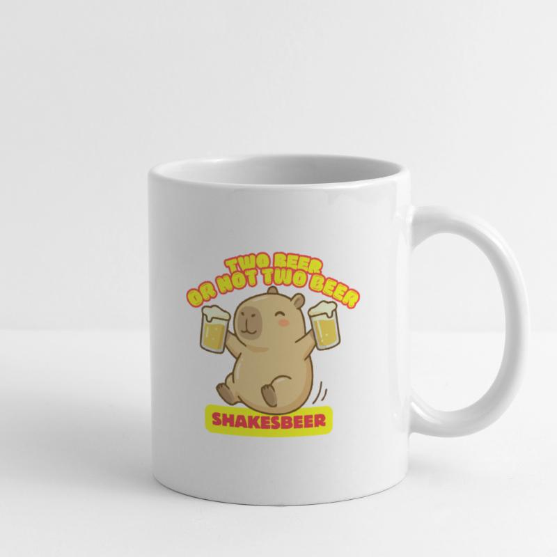 Zwei Bier oder nicht zwei Bier – Shakesbeer – Capybara Tasse