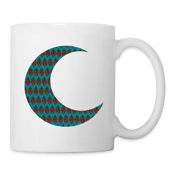 Croissant de lune avec motif oriental - Mug blanc - blanc - Droite