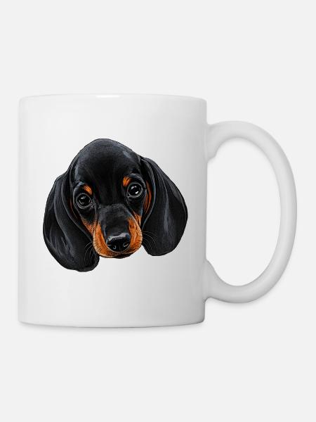 Dachshund Baby, Dog Designs - Mug - white