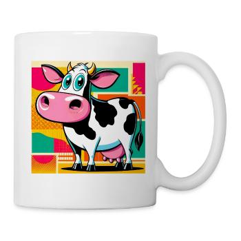Kuh - Tasse - Weiß - Rechts