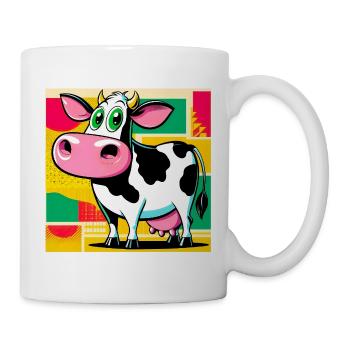 Kuh - Tasse - Weiß - Rechts