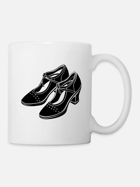 Tanzschuhe - Tasse - Weiß