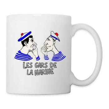 LES GARS DE LA NARINE ! - humour marin décalé - Mug blanc - blanc - Droite