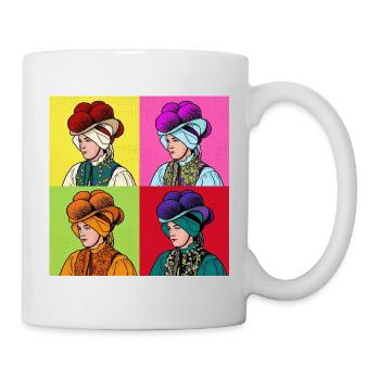 Black Forest Girl Pop Art – La tradition rencontre le moderne - Mug blanc - blanc - Droite