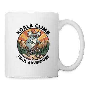 Koala_Climb_Trail_Adventure_VTT - Mug blanc - blanc - Droite