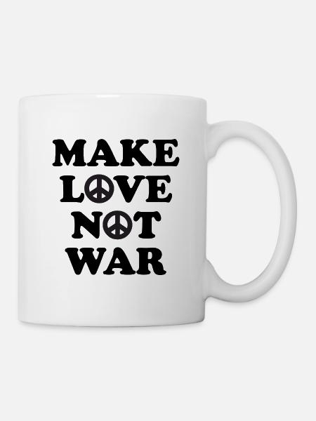 Make Love not War - Tasse - Weiß