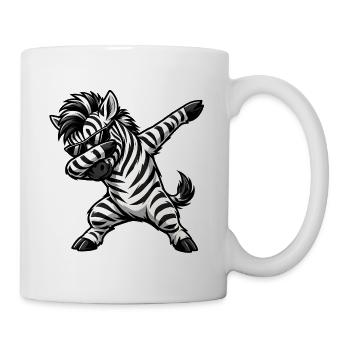 Dabbing Zebra - Tasse - Weiß - Rechts