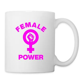 POUVOIR FÉMININ – GIRL POWER FAUST ! ♀ SŒURS FILLES - Mug blanc - blanc - Droite