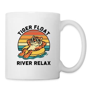 Tiger Buoy Retro Tiger Float River Relax - Tasse - Weiß - Rechts