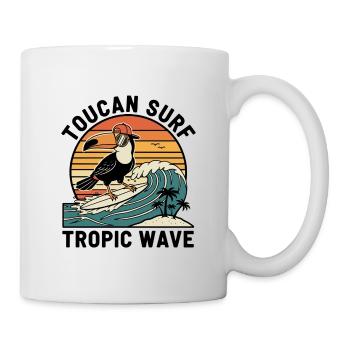 Toucan Surf Tropic Wave Ocean Vibes - Tasse - Weiß - Rechts