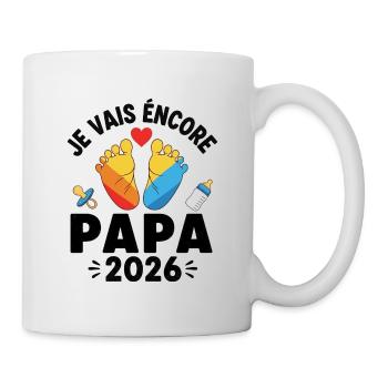 cadeau Encore Papa cette Année - Mug blanc - blanc - Droite