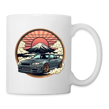 JDM car Japanese Retro Car Racing Drifting Legend - Mug - white - Right
