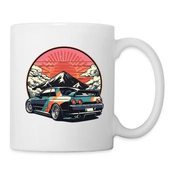 JDM car Japanese Retro Car Racing Drifting Legend - Mug - white - Right
