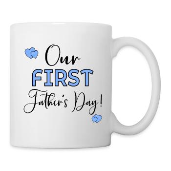 Premier bébé de la fête des pères - Mug blanc - blanc - Droite