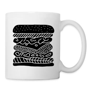 Stacked Burger - Mug - white - Right