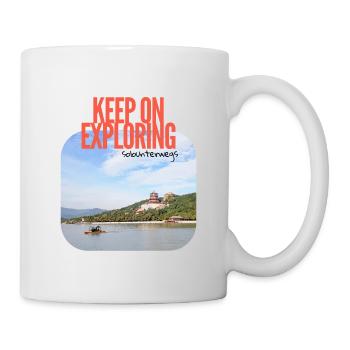 Keep on Exploring – Reise China Sommerpalast - Tasse - Weiß - Rechts