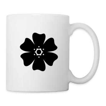 Blume - Tasse - Weiß - Rechts
