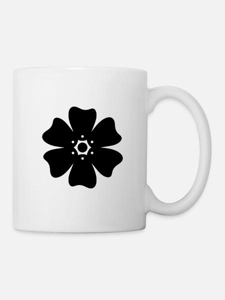 Blume - Tasse - Weiß
